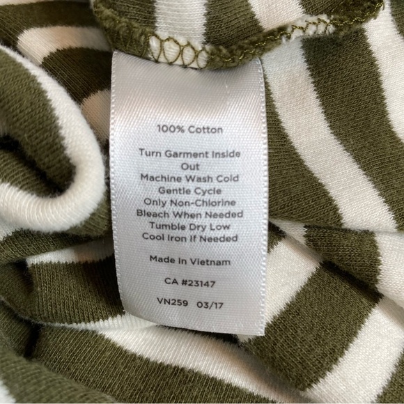 Talbots Olive Striped Dress - Picture 9 of 9